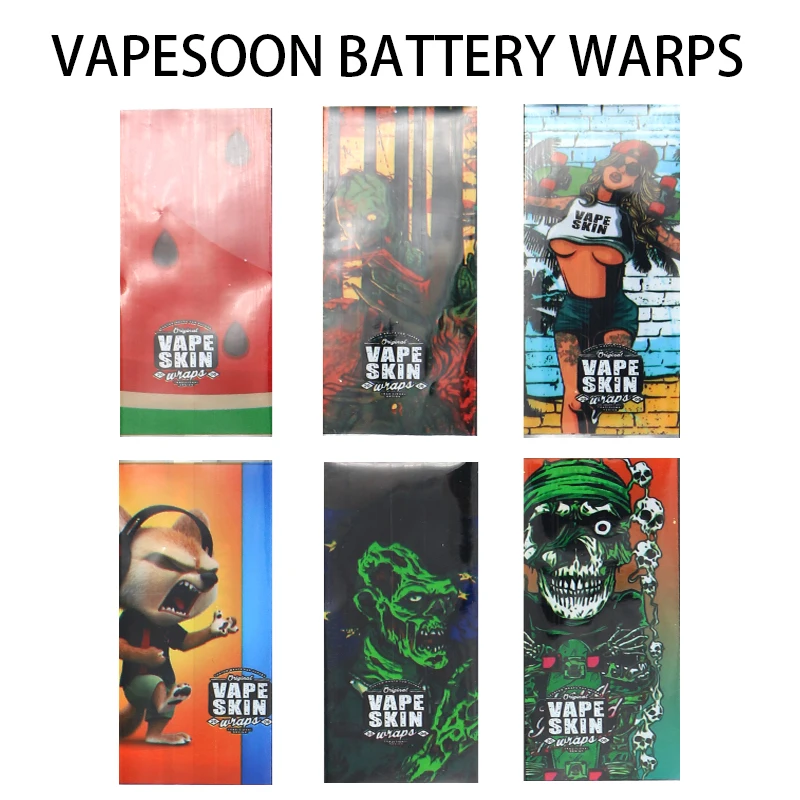 

3pcs Original VapeSoon protector skin 18650 battery protected wrapper battery wrap skin sticker for e cigarette battery