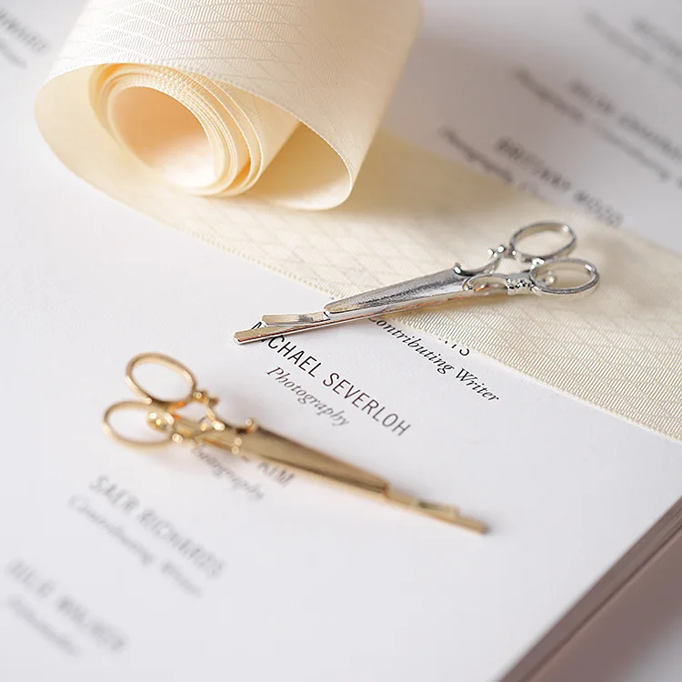 Murah Kreatif Gunting Bentuk Wanita Wanita Gadis Rambut Klip Halus Rambut Pin Rambut Jepit Rambut Aksesoris Dekorasi