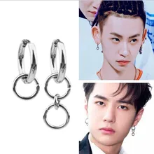 Горячая Распродажа, серьги из нержавеющей стали, мужские аксессуары, модные кольца Wild Star, мужские ассиметричные серьги с крестом на подтяжках