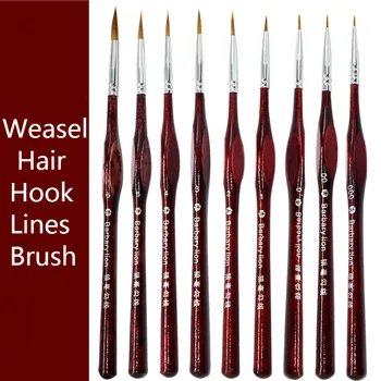 

Premium Quality Weasel Hair Hook Line Pen Fine Watercolor Paint Brush Set For Drawing Gouache Oil Painting Brush Art Supplies