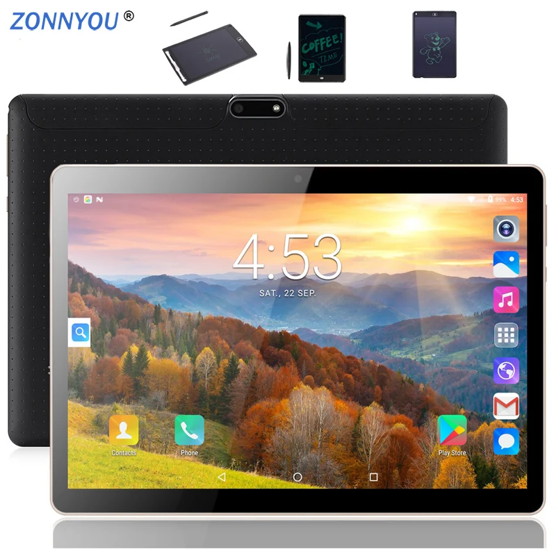 

New Software 10/1 inch Tablets PC Android 9.0 3G/4G Phone Call Ten Core 8GB/128GB Dual SIM GPS Bluetooth Wi-Fi Tablet PC+Keyboar