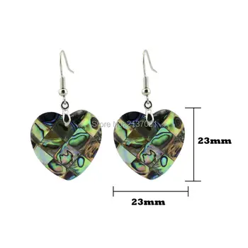 

Shell earrings natural seashell jewelry fashion Pop charms heart-shaped circular can be choiced Special gift for lover