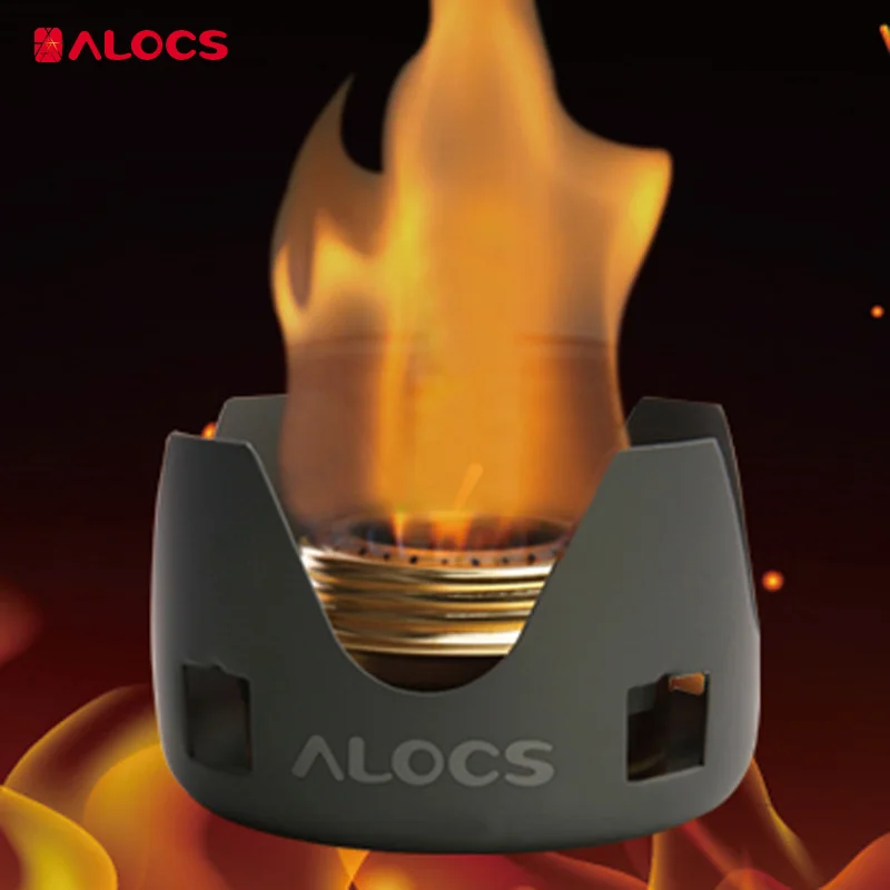 Уличная портативная спиртовая горелка Alocs Ультралегкая медная плита из