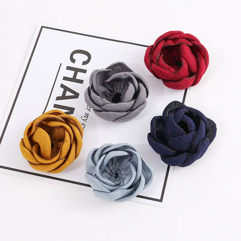 

10/bag Handmade stereoscopic decorative Flower DIY craft supply Hair accessories Headwear shoes clothing silk flower wedding 100