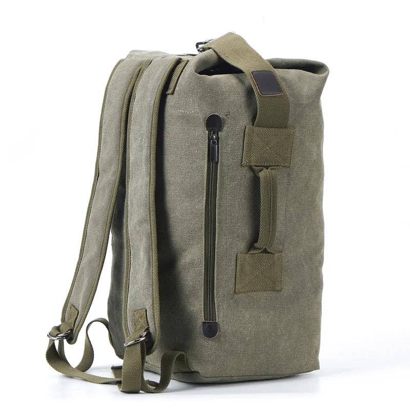  Large Capacity Rucksack Man Travel Bag Mountaineering Backpack Male Luggage Canvas Bucket Shoulder  - 33006764900
