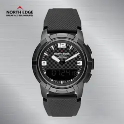Для мужчин s часы North край для мужчин спортивные часы Нержавеющая сталь Мужской двойной дисплей водостойкие кварцевые цифровые