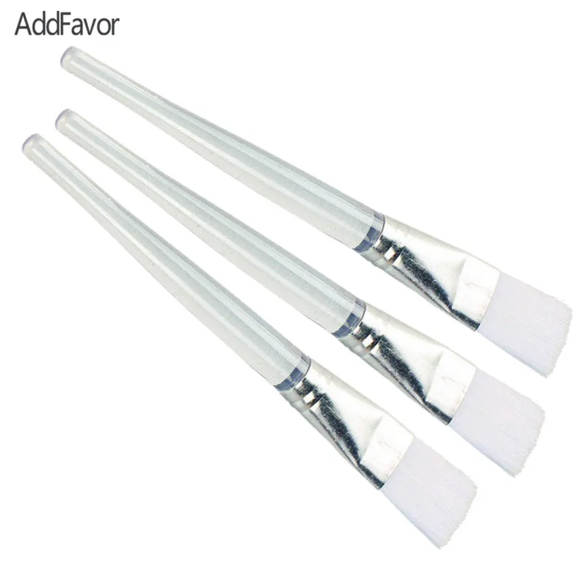 

AddFavor 3pc Crystal Clear Acrylic Handle Makeup Brushes Facial Skin Mask Brush Cosmetic Brushes Make Up Tool Synthetic Fiber