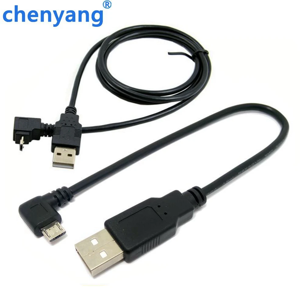 Вверх/вниз/влево/вправо под углом 90 градусов Micro USB мужчина к USB кабель для зарядки данных для сотового телефона и планшета