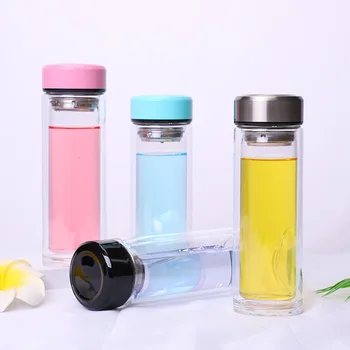 

Glass Water Bottles 400/450ML Brief Outdoor Travel Portable Leakproof Tritan plastic Drink Bottle BPA Free Drinkware