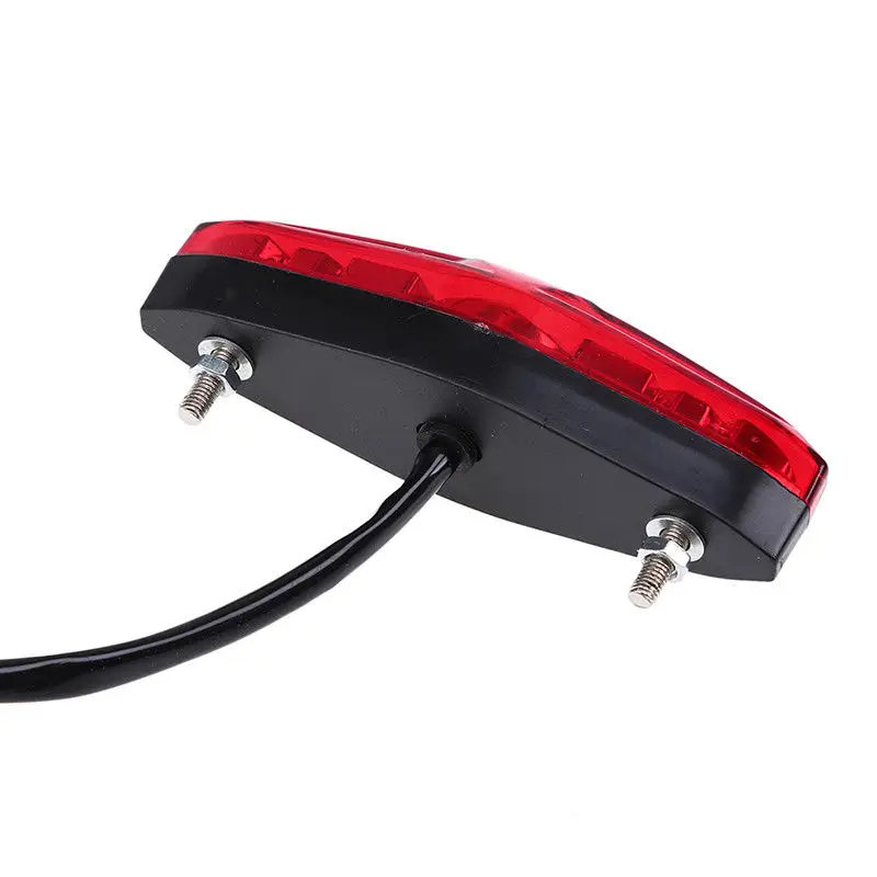 Universal 15LED Motorcycle Rear Light Moto Tail Brake Lights Indicator Lamp For ATV Quad Kart Universal Cafe Racer Red