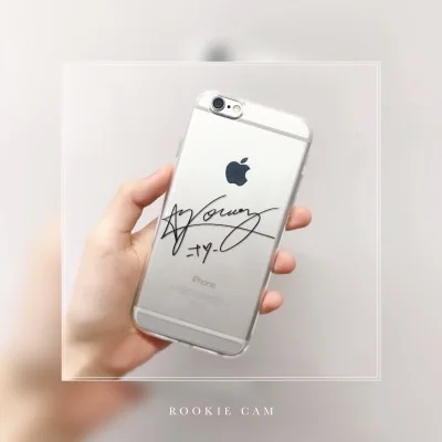 

BZWGL nct Taeyong signature Phone Case for iPhone 5s 6 7 8 Plus X tpu Transparent soft cover for samsung s7 s8 edge case