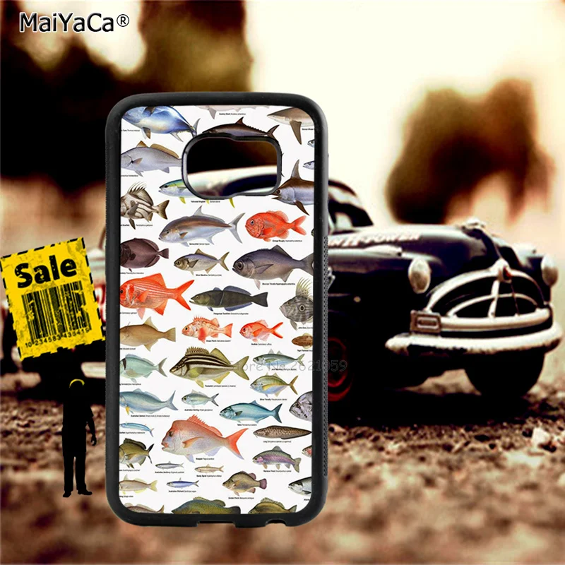 fishes of australia soft TPU edge cellphone cases for samsung s6 plus s7 s8 s9 s10 lite e note8 note9 cover case | Мобильные