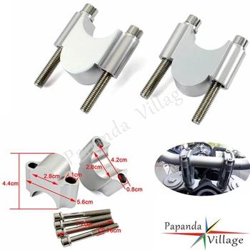 

CNC Aluminum Motorcycle Handlebar Riser Universal Mount Clamp 1-1/8" 30mm Rise Fat Bar for BMW Suzuki Honda ATV Scooter Kawasaki