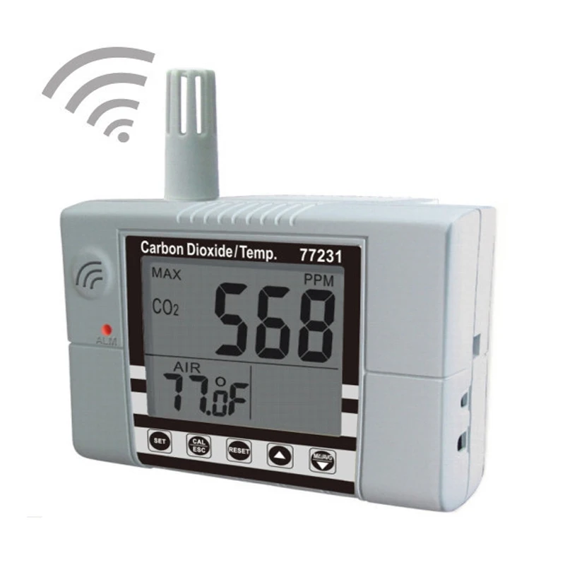 

Wall-mounted carbon dioxide detection meter With temperature test Indoor Air Quality Meter CO2 Temperature Monitor