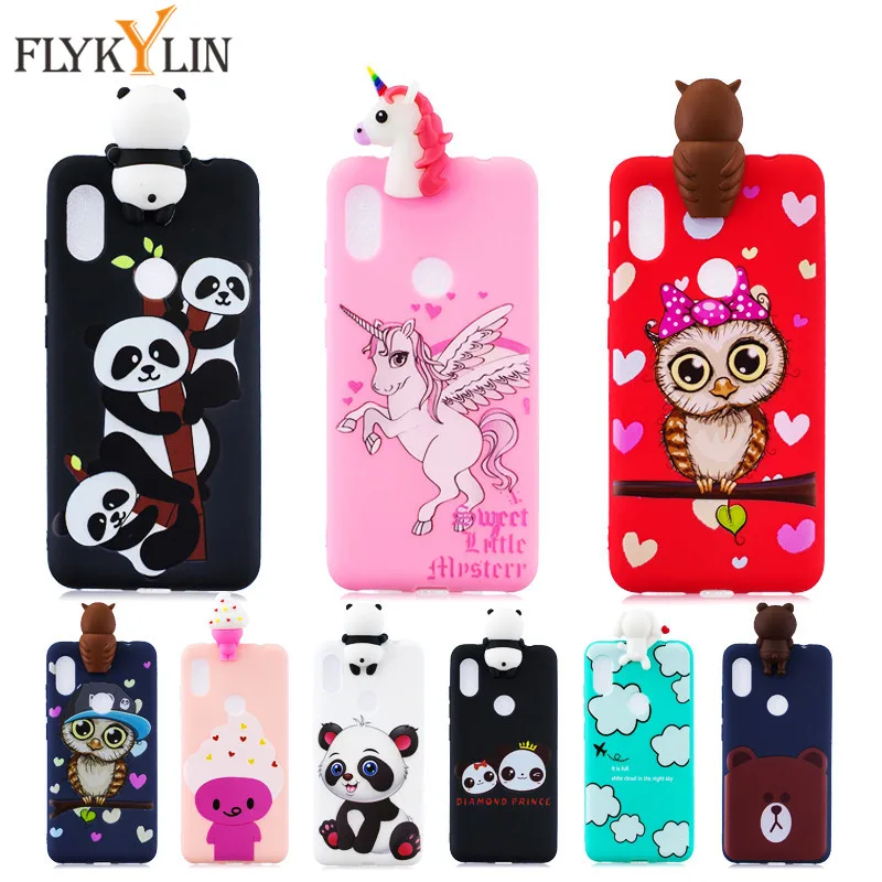 

Soft Silicon Case for etui Xiaomi Redmi Note 6 Pro Case cover For Coque Xiaomi Redmi Note 6 Note6 3D Unicorn panda Cartoon cases