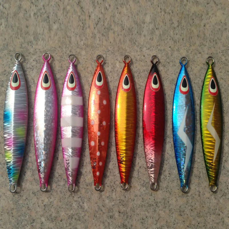(2pcs/lot) Lurekiller 130g 180g Slow Jigging Lure Lead Fishing Lures