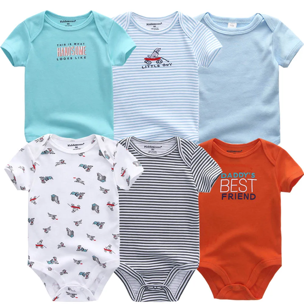 Летняя одежда для малышей; Roupas de bebe; хлопковый костюм с короткими рукавами; ropa bebe infantis; Одежда для новорожденных мальчиков и девочек; комбинезоны - Цвет: BDS6065