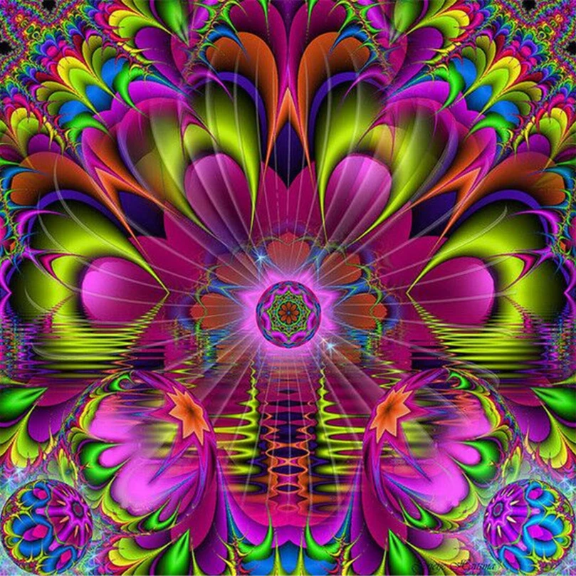 

DIY 5D Diamond Painting Mandala flower Picture of Rhinestones Handmade Full Diamond Embroidery Cross Stitch home decor D1253