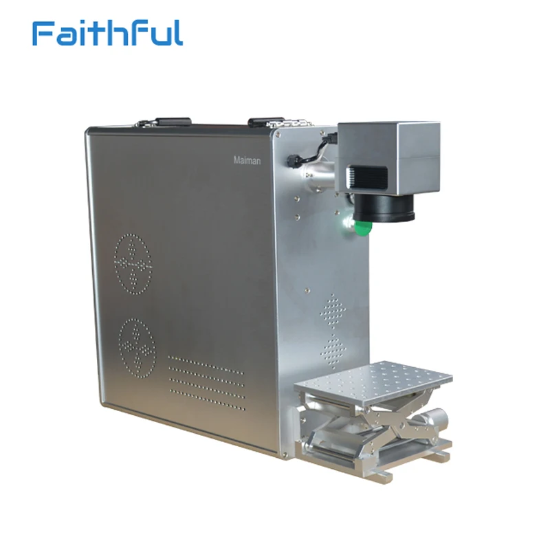 20w faithful top quality metal laser etching machine stainless steel