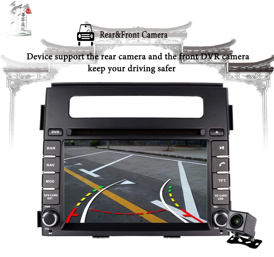 Excellent 6.2" IPS Android 9.0 Car DVD 2 Din Auto Radio Audio For kia SOUL 2011 2012 13 FM RDS WIFI Bluetooth GPS Navigation Stereo Camera 2