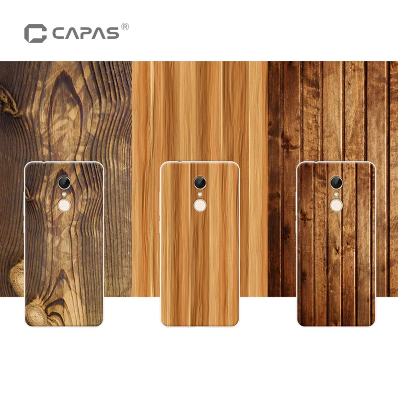 

For Xiaomi Redmi 5/ 5 Plus Case Cover 3D Printing Wood Stone Pattern Cover for Redmi Note 5 Case TPU Silicone Cover CAPAS Brand