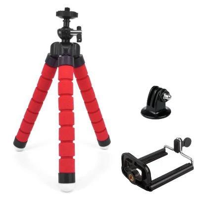 Штатив-Осьминожка, подставка, паук, Гибкий Мобильный мини-штатив Gorillapod для iPhone, GoPro, Canon, Nikon, sony, камера, настольный телефон - Цвет: Красный