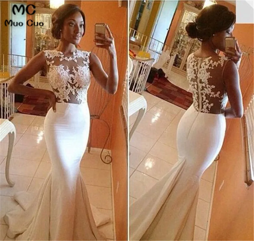 lace mermaid prom dress, mermaid prom dress, white prom dress, long prom dress, lace prom dress,