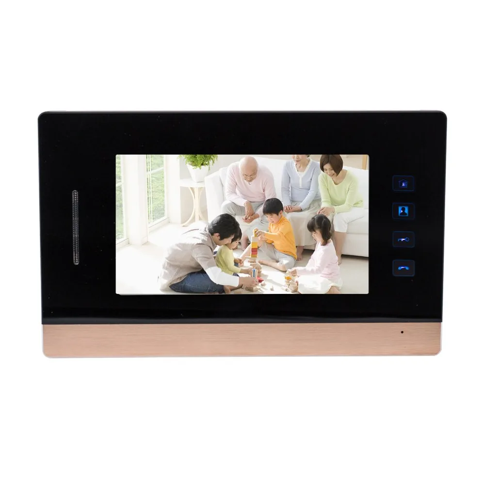 

7-Inch Screen Wired Visual Doorbell Infrared Night Vision Door Bell Video Intercom Door Phone Home Security 2018