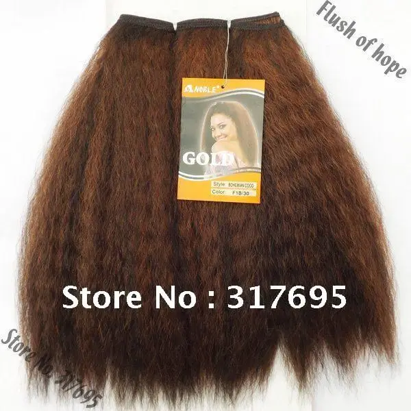 Free Shipping Noble Gold Bohemian CoCo Synthetic Hair Extension Mixed