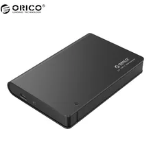 ORICO 2598C3 2.5 Tool Free Hard Drive Enclosure with SATA Interface and USB Type A to Type C Data Cable for HDD / SDD-Black