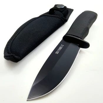 

Brand Death Straight Knife Fixed Blade Knives Camping Knife Outdoor Survival Knife Utility Pocket Tools EDC+ABS Sheath SDIYABEIZ