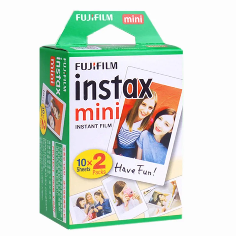 

100% Original 20pcs Fujifilm Fuji Instax Mini 9 8 Instant Film White Edge for 7 7s 10 20 25 50s 50i SP1 dw Mini Instant Camera