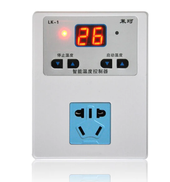 

LK-1 + 1.5M waterproof probe Single significant digital electronic thermostat temperature controller calibration switch socket