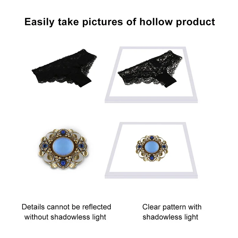 

PULUZ Mini LED Photography Shadowless Light Lamp Panel Pad Acrylic Board 20x20cm JLRL88