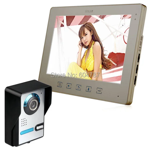 

10" Video Door Phone TFT LCD Touch Key Door Intercom Wired Doorphone with CCTV Camera and Monitor with Night Vision