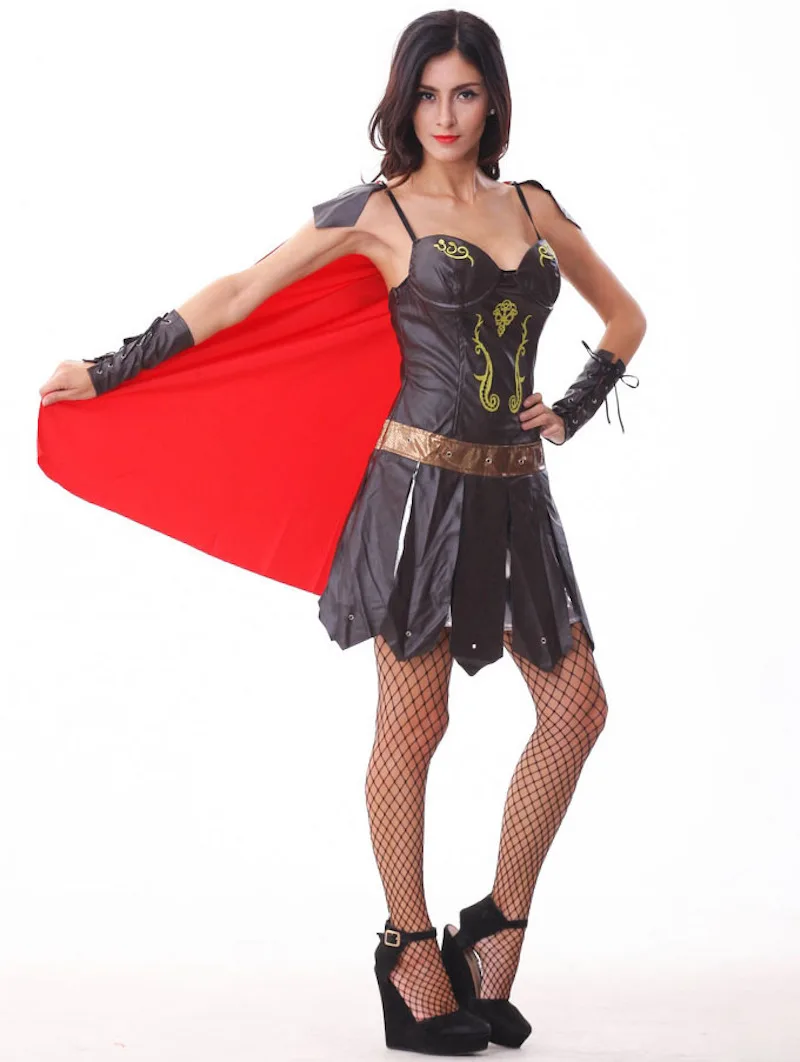 Дамский Римский, греческий Xena Гладиатор костюмы на Хэллоуин воин Принцесса Римский Спартанский костюм женские вечерние сексуальные платья для косплея