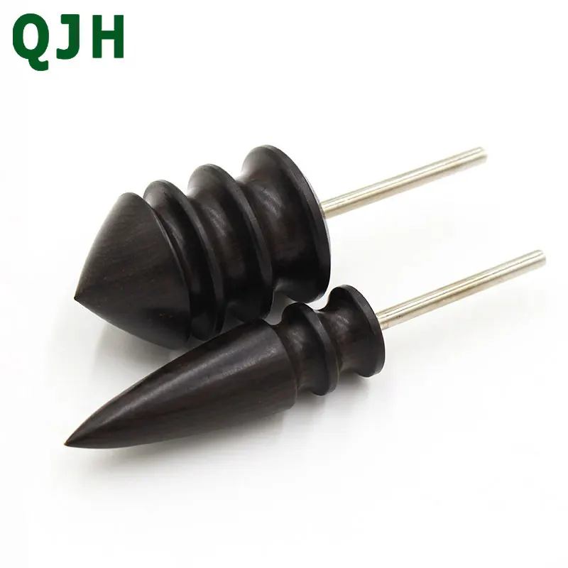 

DIY Electric Polished Round Edge Trimming Leather Tool Slicker Flat/Pointed Head Sandalwood Leathers Craft Tools Tip Burnisher