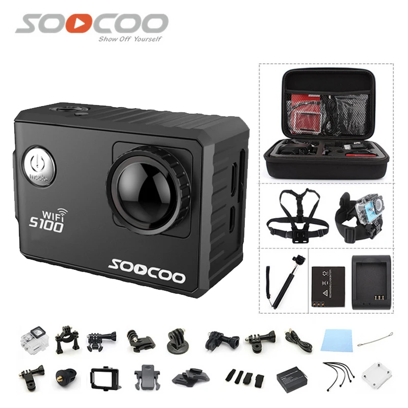 Original SOOCOO S100 4K Wifi NTK96660 30M Waterproof Action Sports Camera Built-in Gyro with GPS Extension(GPS Model is option) camera : image Original SOOCOO S100 4K Wifi NTK96660 30M Waterproof Action Sports Camera Built-in Gyro with GPS Extension(GPS Model is option) camera