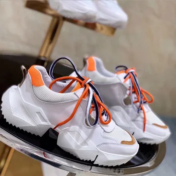 

Brand luxury shoes Casual women sneakers spring summer the new hot sale mesh platform Ladies' white shoes Comfortable breathable