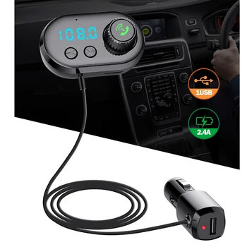 Bluetooth ハンズフリーカーキット FM トランスミッタ変調器カーオーディオ MP3 プレーヤー 3.1A 高速充電デュアル USB 車の充電器