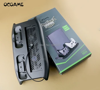 

OCGAME Multi-Functional Charging Stand Power Station for Xbox One X Game Console with Dual Cooling Fan with 4 Extra USB Ports