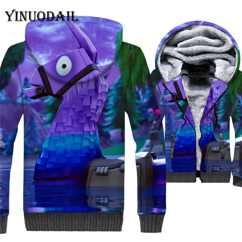 Battle Royal Hero Sweatshirt Zipper Hoodies Cosplay Costume Gaming Unisex Winter Casual Hoodie  for Child FORTNITER 3D Hoodie