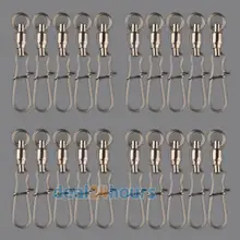 20 штук 24Lbs 2# шарикоподшипник Вертлюги кран DUO с защелкой Троллинг такелаж