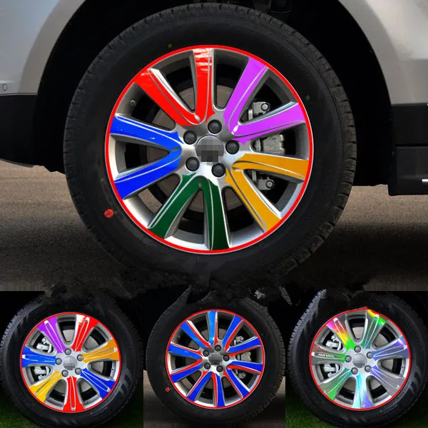 

Colors Shiny Reflective 19 Inch Rims /Wheel Stickers For Great Wall Haval H8 BA038