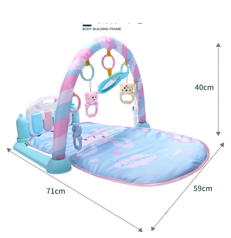 Детский игровой коврик детский коврик обучающее одеяло с клавиатурой пианино и милым животным игровой коврик детский спортивный коврик для ползания игрушки