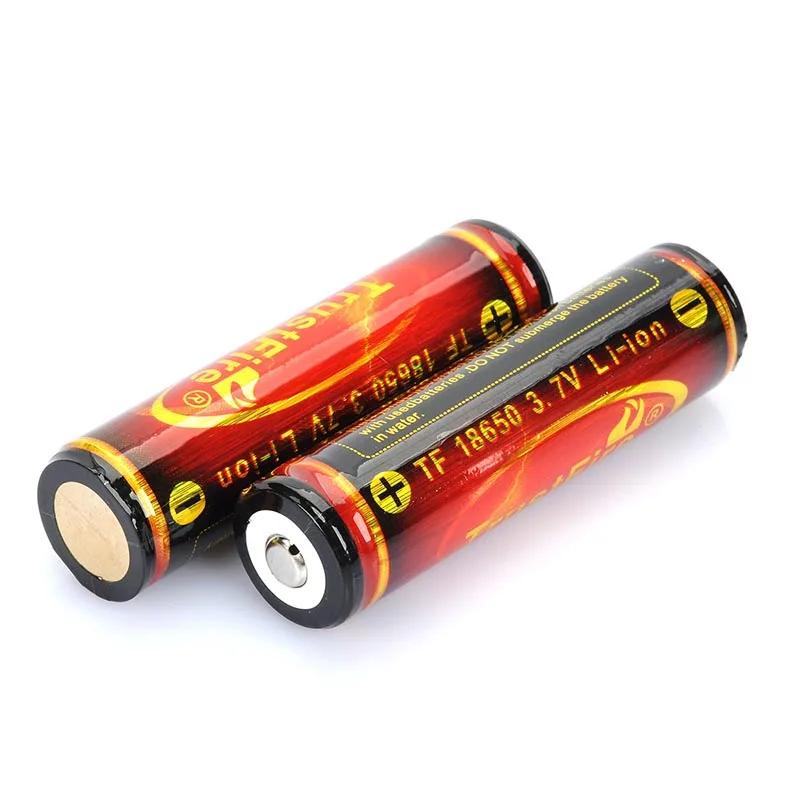 2 шт./лот TrustFire защищенные 18650 3,7 V 3000mAh литий-ионные аккумуляторы для фонарей