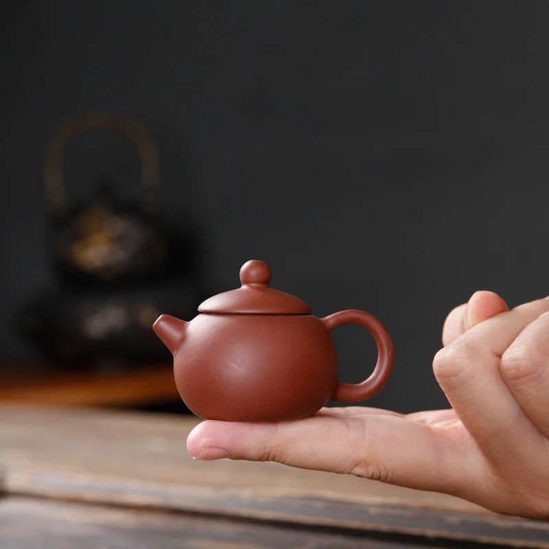 Небольшой емкости подлинный чайник мини кончик пальца классический китайский здоровья чайник фиолетовый; песок чайный набор кунг-фу чайник