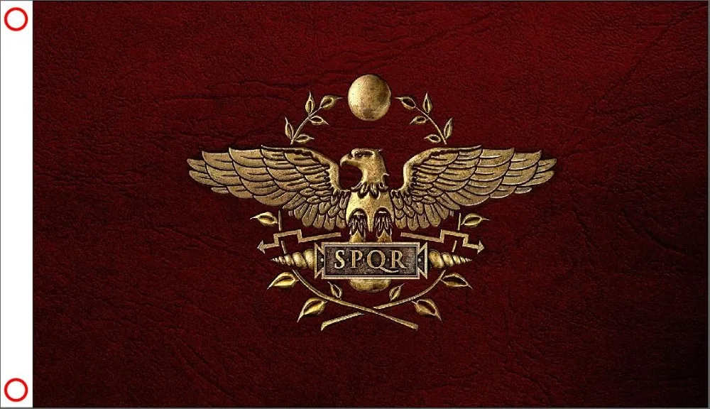 3x5 FT Roman Empire Flag High Quality Large SPQR Flag Home Decor