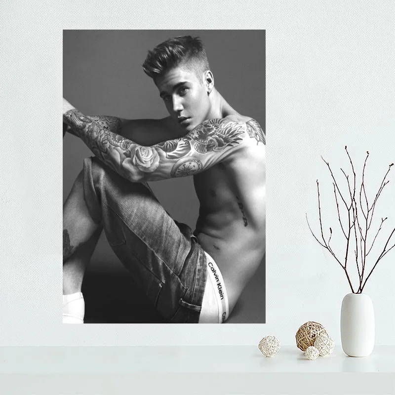 Us 517 26 Offcustom Justin Bieber Canvas Poster Home Decoration Poster Cloth Fabric Canvas Painting Wall Poster Print In Painting Calligraphy