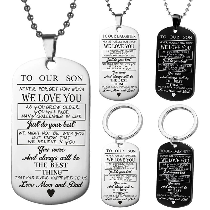 Funny Dog Tag Jewelry For Daughter Mom Two State South Carolina SC American Samoa AS The Love Between Queen Mother and Princess Daughter Knows No Distance Unique Gifts For Mom From Daughter